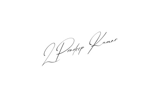 L Pradeep Kumar name signature
